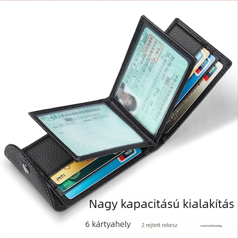 Jogosítvány bőr tok, valódi bőr, marhabőr, egyszínű, uniszex, otthoni tárolásra