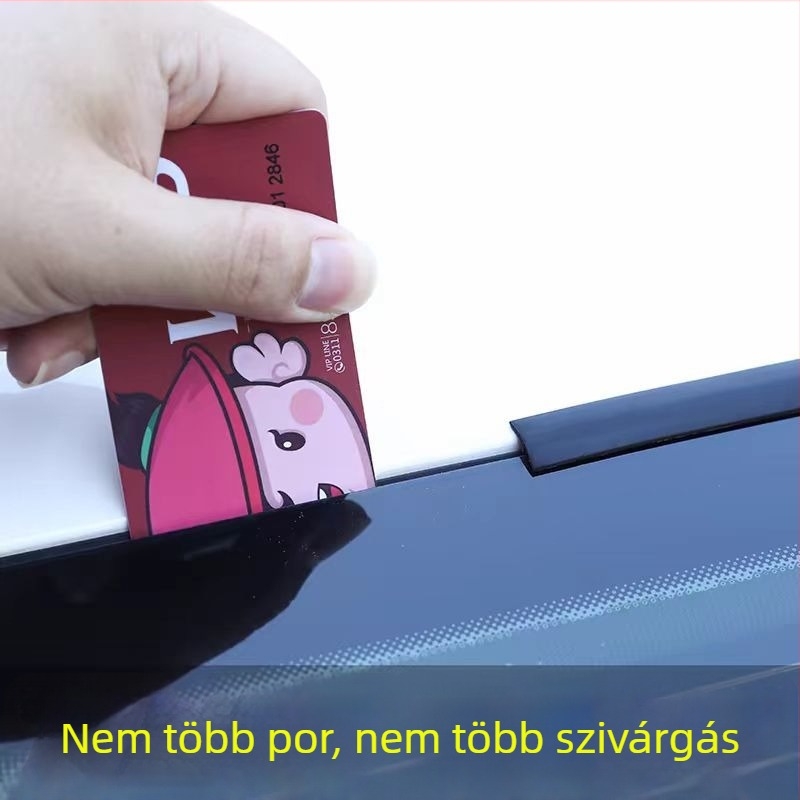 Autó tömítőszalag, univerzális, gumiból, T-típus, a napfénytető és az első/hátsó szélvédő közötti résekhez