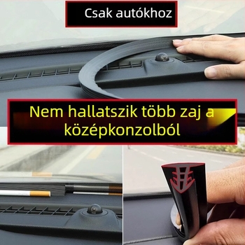 Autó középkonzol tömítőcsík, gumi, 20 mm vastagság, zajcsökkentés, porvédő, általános modell kompatibilis
