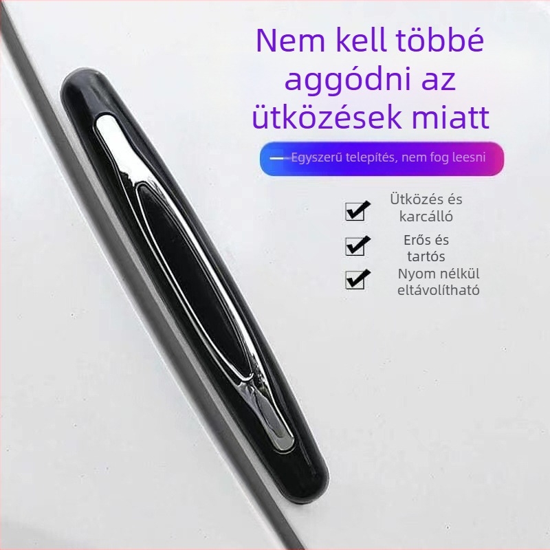 Tongtong optimization Autóajtó élvédő és hátsó tükör védőcsík – PVC+ABS, modell 9216, univerzális