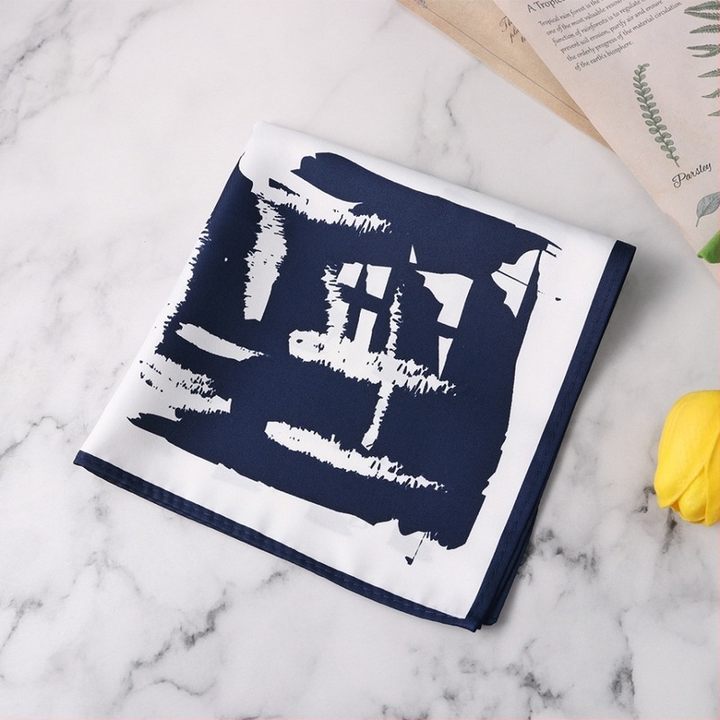 Férfi zsebkendő kendő – graffiti mintás, poliészter filament, lezser stílus, nyomtatás