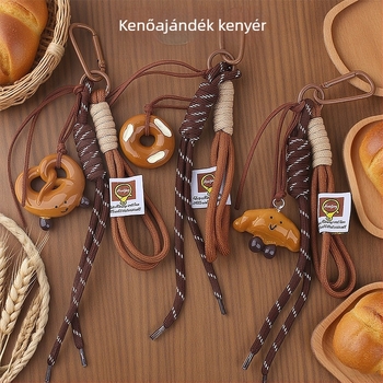 Műgyantából készült kulcstartó kenyérmedál, Maillard sorozat, koreai stílus, Turtle márka