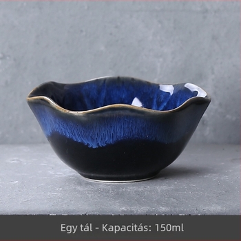 Japán stílusú porcelán rizstál, virágmintás, kerek formájú, mikróban használható, logó testreszabás elérhető