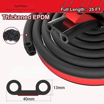 Gumi tömítőszalag autóhoz LE-SP01, 13 mm, univerzális RV/pickup camper hátsó ajtóhoz