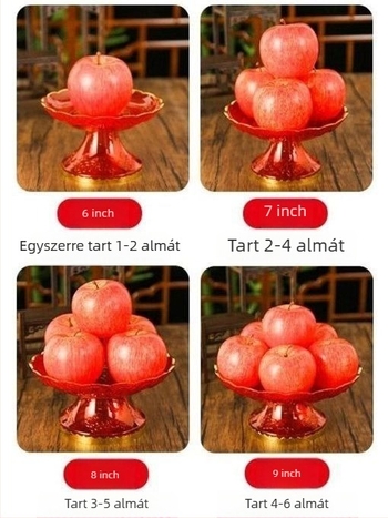 Altar gyümölcstál, műanyag, kínai stílus, egyszerű kivitelezés otthoni tiszteletadásra