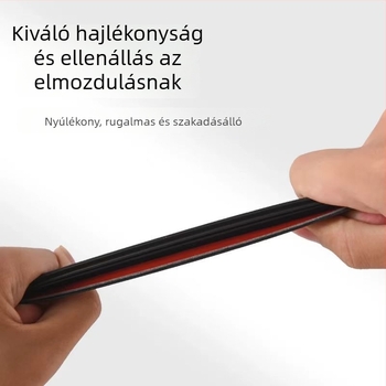 Autóüveg-tömítés, gumi, V-alakú profil, a belső üvegre illeszkedő, minden modellhez kompatibilis