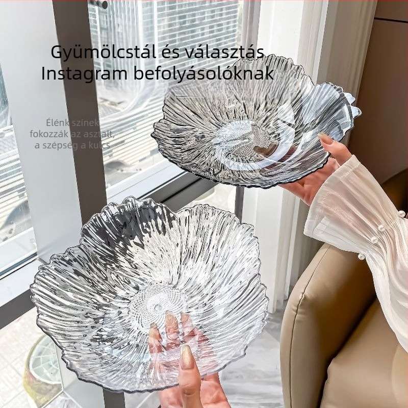 2 darabos gyümölcstál készlet nappali asztalhoz, egyszerű stílus
