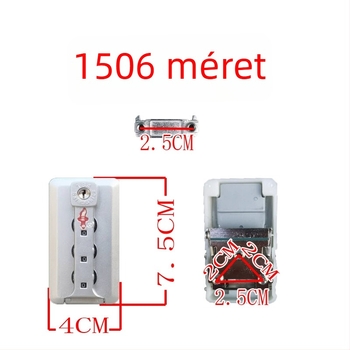 Poggyász zár TSA-kompatibilitással, jelszavas zár, lopás elleni védelem, ABS anyag