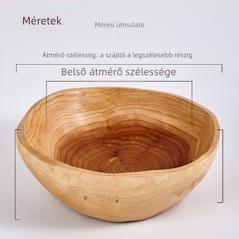 Fából készült gyümölcstál — kreatív könnyű luxus stílus, Shifei kézművesség, 2025-ös modell