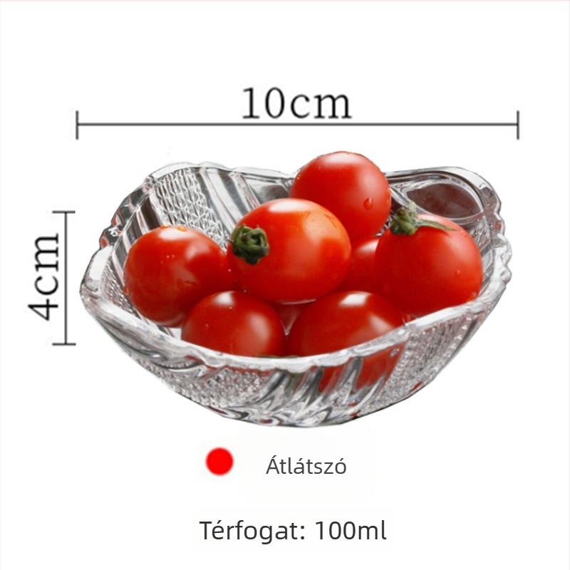 Üvegből készült gyümölcstál, friss és aranyos stílus, Tian Ying márka, kiemelkedő minőség