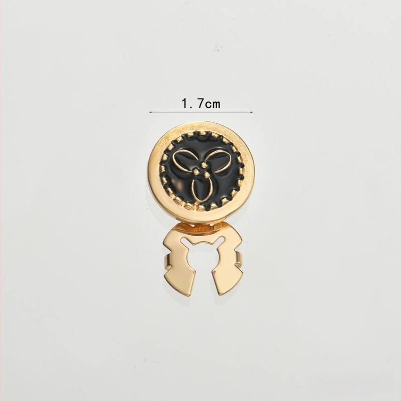 Mandzsettagombok • ötvözet anyag • elektroplattázás • fehér kristályok • Márka Lanhui