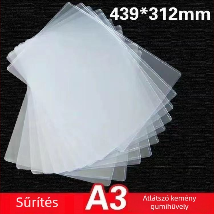 Áttetsző, merev A4-es igazolvány- és dokumentumtartó – minimalist PVC védőtok az eredeti és a másolati üzleti engedély dokumentumokhoz