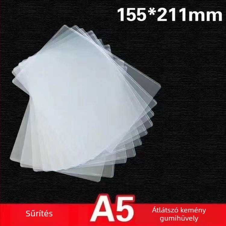 Áttetsző, merev A4-es igazolvány- és dokumentumtartó – minimalist PVC védőtok az eredeti és a másolati üzleti engedély dokumentumokhoz