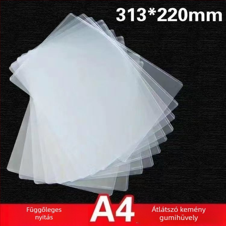 Áttetsző, merev A4-es igazolvány- és dokumentumtartó – minimalist PVC védőtok az eredeti és a másolati üzleti engedély dokumentumokhoz