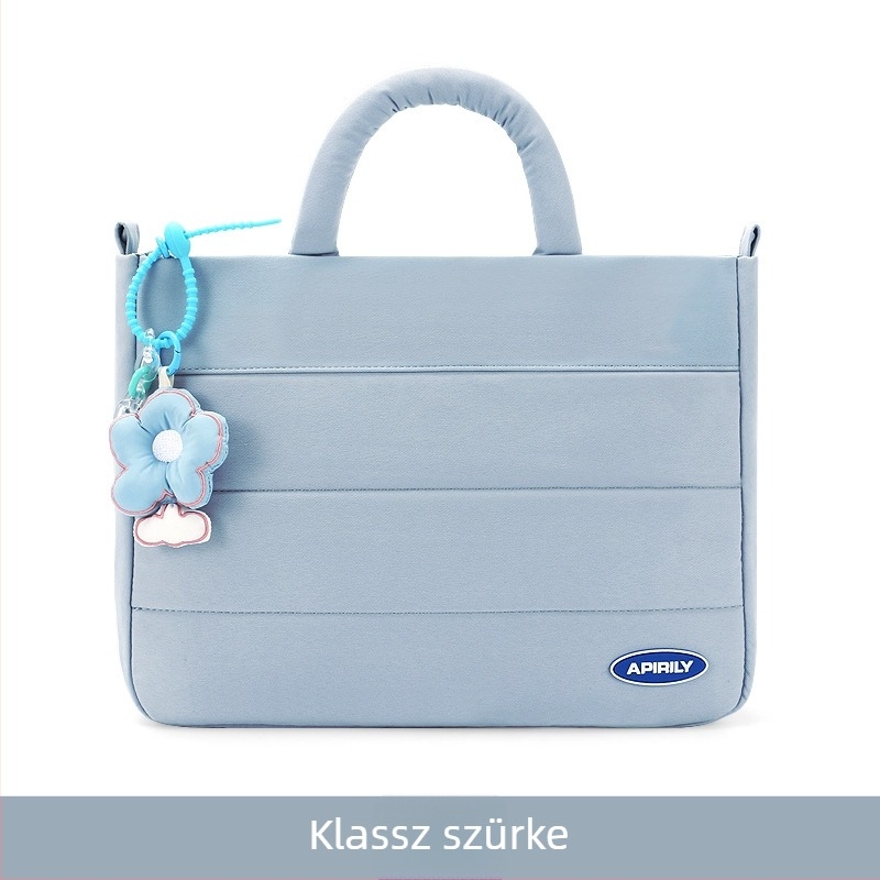 Nagy kapacitású laptop táska, női hétköznapi tote táska, ideális szabadidőre, édes medállal