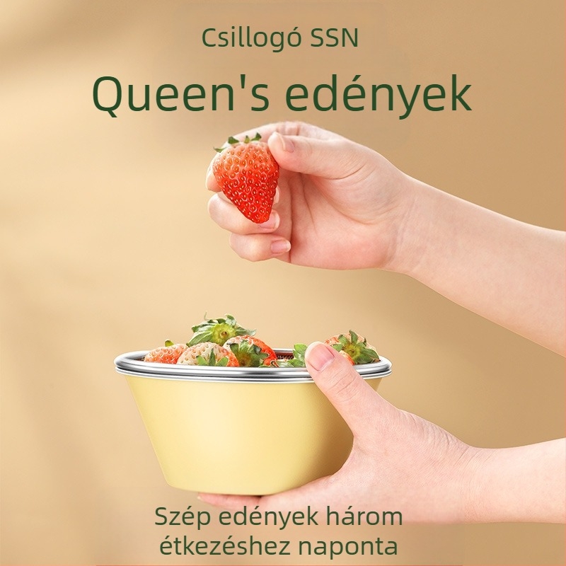 Kétszintes lefolyó gyümölcskosár rozsdamentes acélból, gyümölcs- és zöldség tárolására, nappali használatra