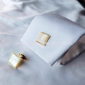 Mandzsettagombok réz anyagból, minimalisták, uniszex, geometriai kialakítás, elektroplatált bevonattal