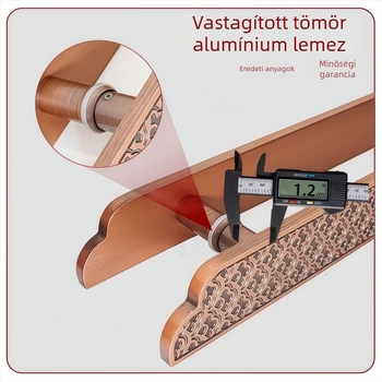 Ajtófogantyú - alumíniumötvözet bronz felülettel - Flower Hook Combination - felületre szerelt - Új kínai stílus