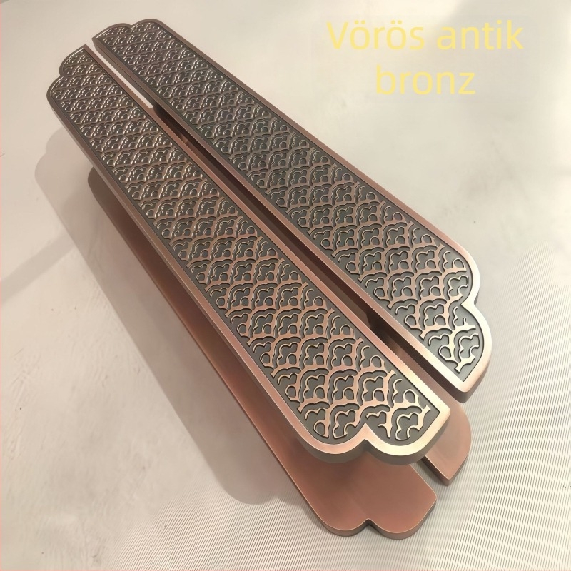 Ajtófogantyú - alumíniumötvözet bronz felülettel - Flower Hook Combination - felületre szerelt - Új kínai stílus