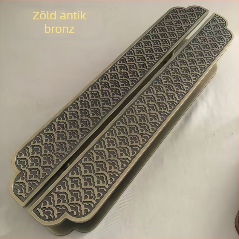 Ajtófogantyú - alumíniumötvözet bronz felülettel - Flower Hook Combination - felületre szerelt - Új kínai stílus