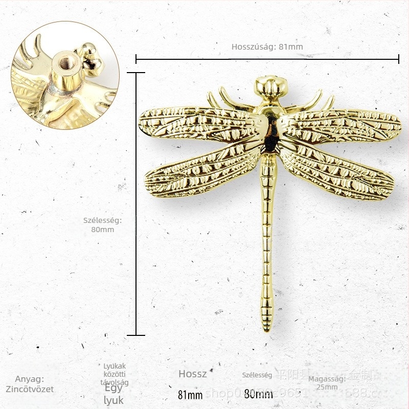 Krómbevonatú francia stílusú fiókfogantyú medvével, dragonfly és Mickey motívummal, ezüst-arany retro bútorhoz