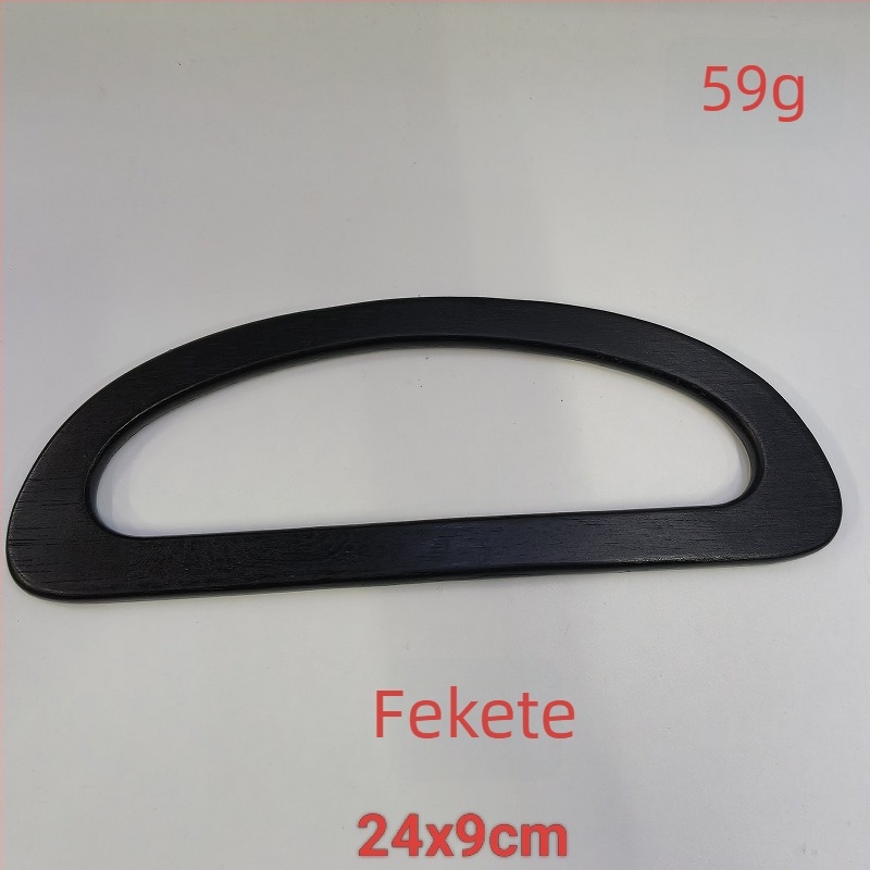 Táskafa fogantyú, gumifa, szövött DIY-stílusban