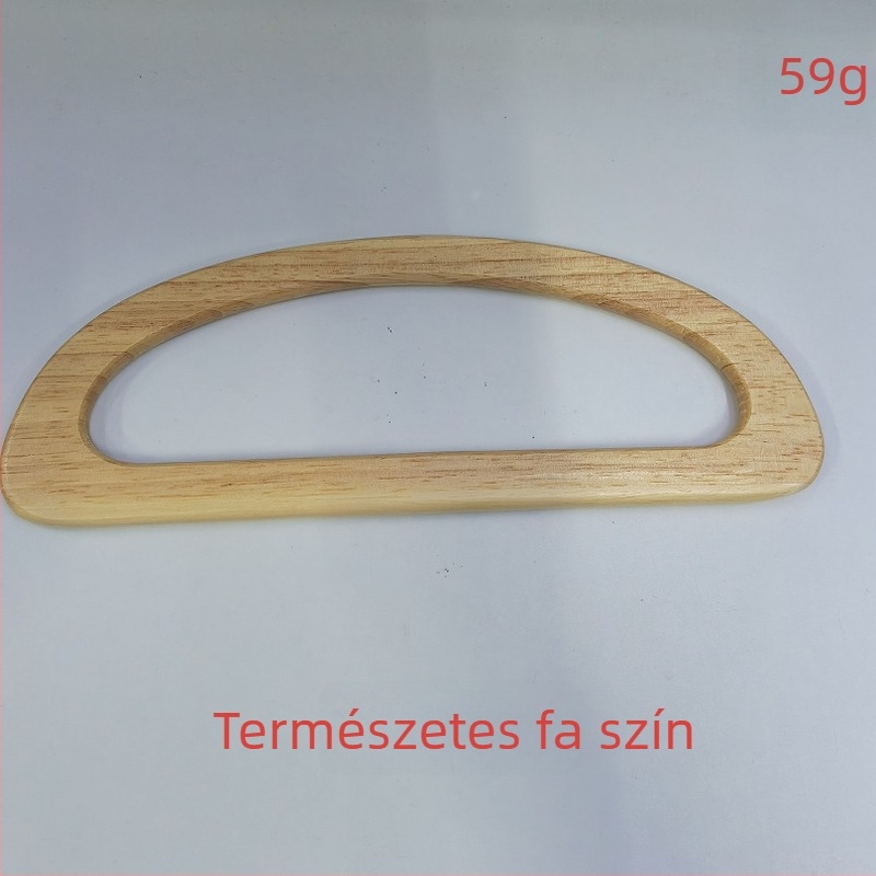 Táskafa fogantyú, gumifa, szövött DIY-stílusban