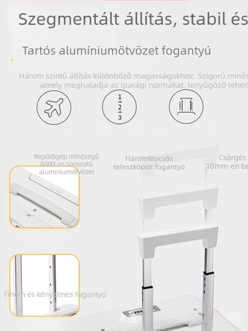 Utazókoffer elülső nyitással, alumínium kerettel, PC burkolattal, TSA jelszavas zár, univerzális kerekek, száraz–nedves elválasztás