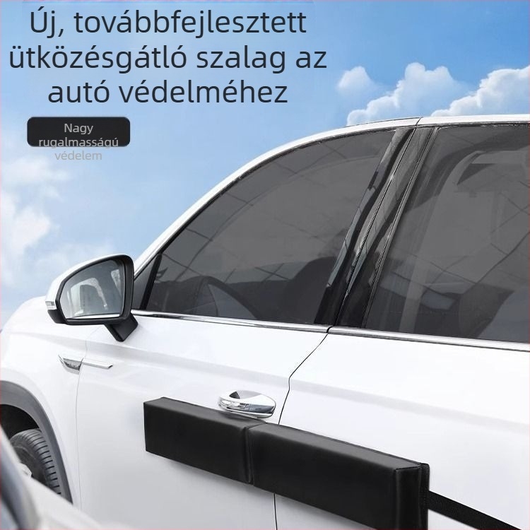 Autóajtó ütközésvédő szalag mágneses szívóerővel, univerzális méret, karcolásvédő párna