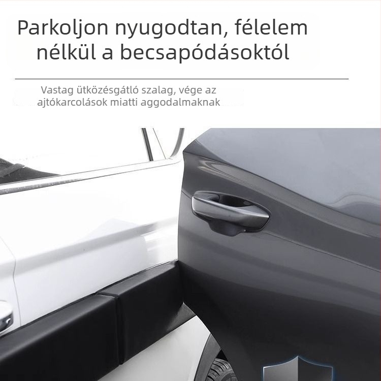 Autóajtó ütközésvédő szalag mágneses szívóerővel, univerzális méret, karcolásvédő párna