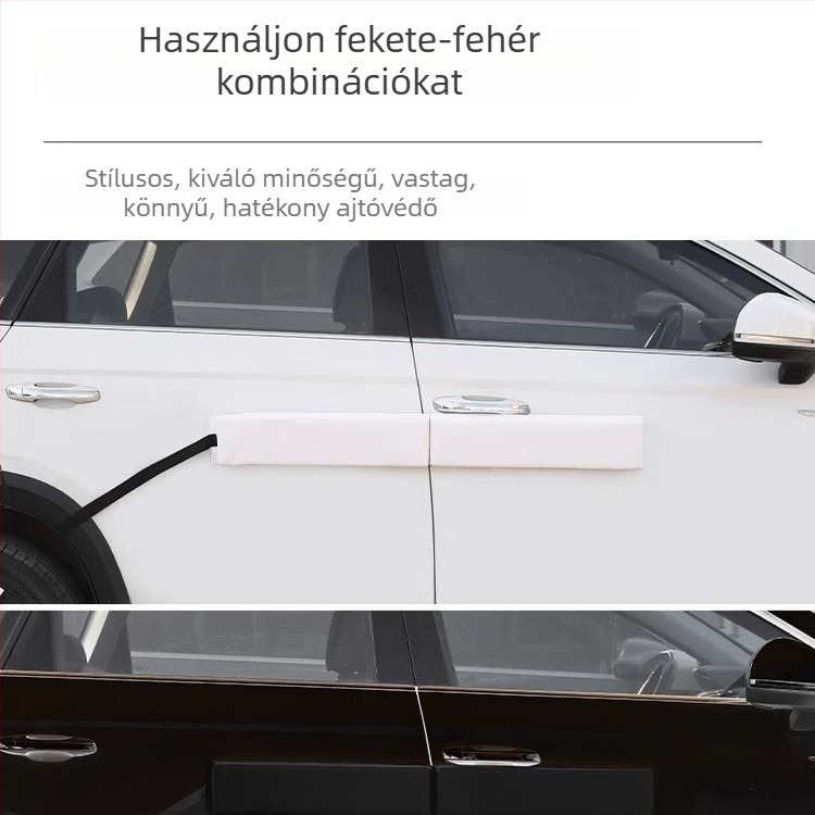 Autóajtó ütközésvédő szalag mágneses szívóerővel, univerzális méret, karcolásvédő párna