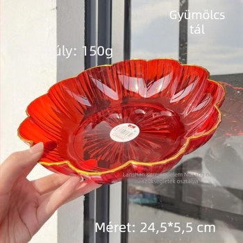 Műanyag gyümölcstál, egyszerű stílus, nem importált