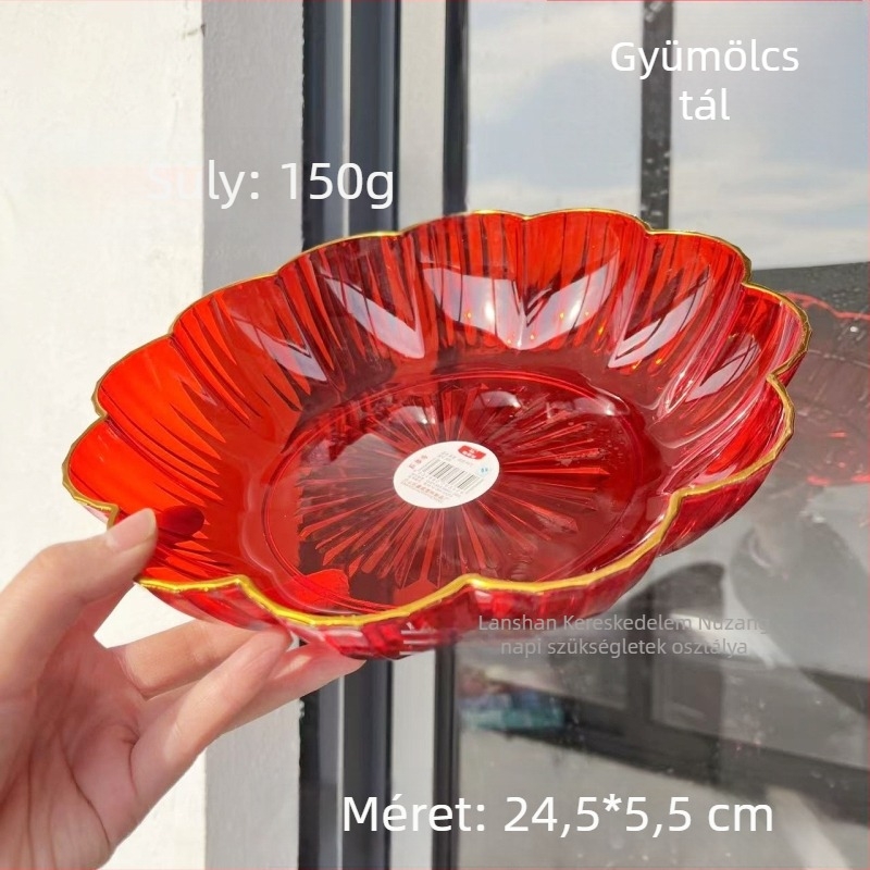 Műanyag gyümölcstál, egyszerű stílus, nem importált