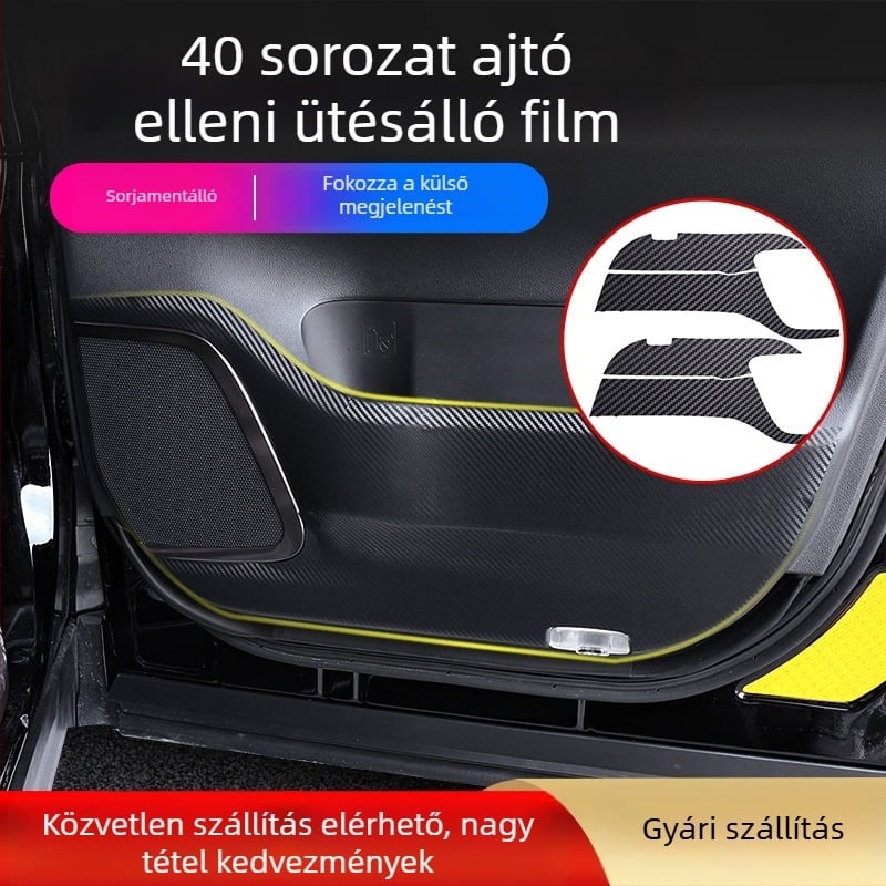 Ajtóvédő fólia belső kartámasz Alphard/Vellfire, PVC, ALF40, Happy Fire, ütközésgátló ragasztó