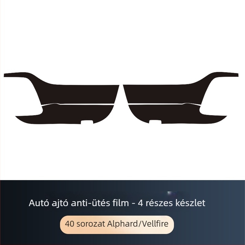 Ajtóvédő fólia belső kartámasz Alphard/Vellfire, PVC, ALF40, Happy Fire, ütközésgátló ragasztó