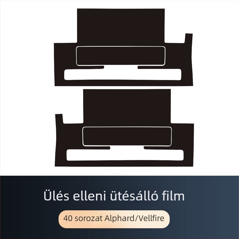 Ajtóvédő fólia belső kartámasz Alphard/Vellfire, PVC, ALF40, Happy Fire, ütközésgátló ragasztó