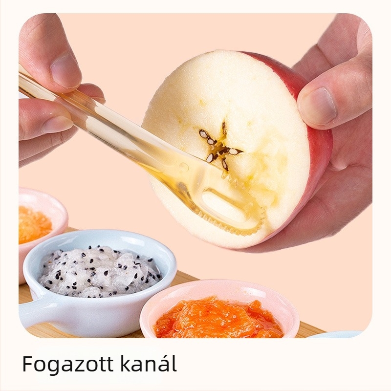 Kétszárnyú baba kanál – PPSU és szilikon anyagból, etetőkanál püréhez