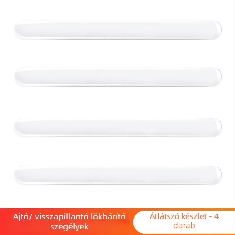 Autó ajtókilincs védőcsík – átlátszó, láthatatlan védőfilm, PU epoxy, Modell T0625, Univerzális, 4 darabos készlet