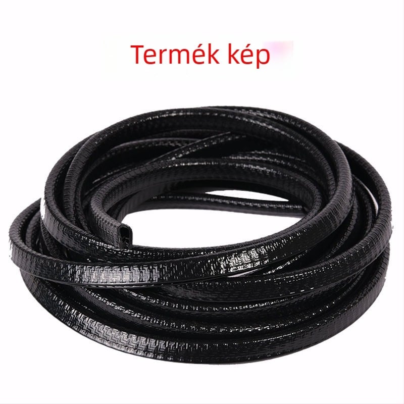 Autóajtó ütközésvédő szalag - univerzális, ragasztómentes - ajtó él védelme - karcolásálló - dekoratív kiegészítő