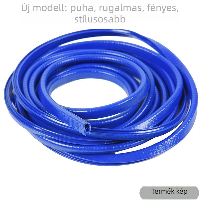 Autóajtó ütközésvédő szalag - univerzális, ragasztómentes - ajtó él védelme - karcolásálló - dekoratív kiegészítő