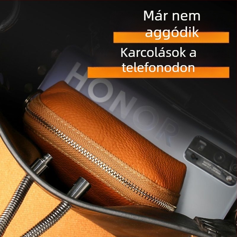 Geustos PU bőr kulcstáska — Nagy kártyakapacitás, Vízálló, Uniszex, Városi minimalista dizájn