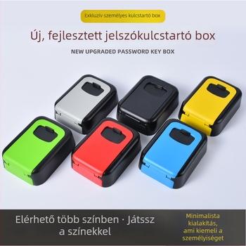 Kulcsdoboz alumínium ötvözetből jelszavas zárakkal, akasztó, macskaszem dekorációval, lopás elleni védelem, modellek 901/904/906