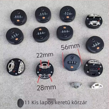 Poggyász körkörös kombinációs zár – lopás elleni, anyag: műanyag, táska kiegészítő