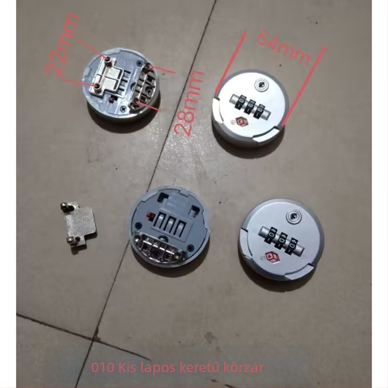 Poggyász körkörös kombinációs zár – lopás elleni, anyag: műanyag, táska kiegészítő