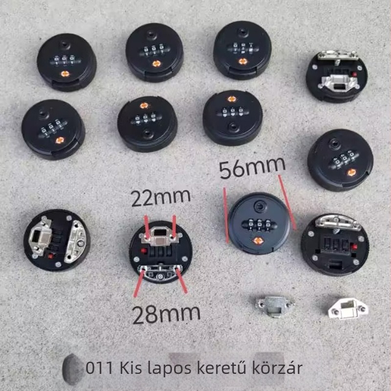 Poggyász körkörös kombinációs zár – lopás elleni, anyag: műanyag, táska kiegészítő