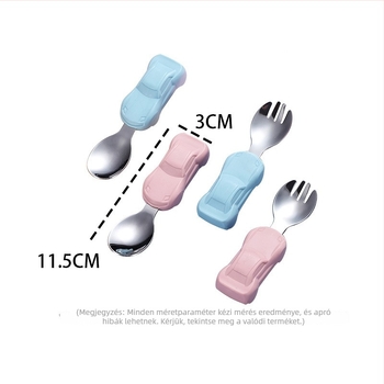 Baba etetőkanál készlet – búzaszalmából és rozsdamentes acélból, gyerekeknek, friss és aranyos stílus