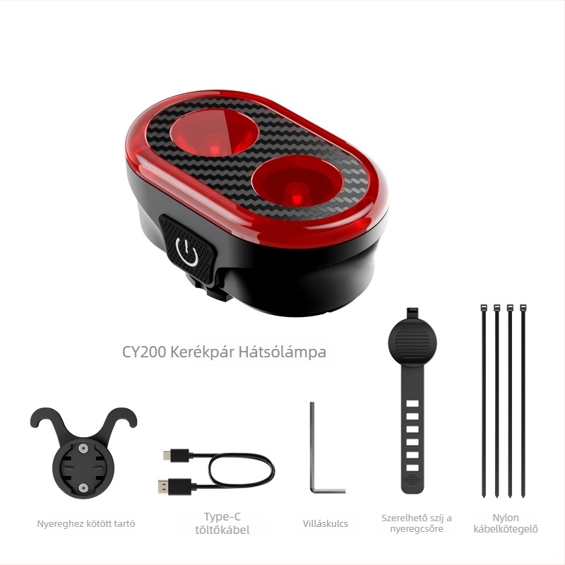 Cyclami CY300T intelligens kerékpár fényfék-komplexum (első és hátsó világítás) – modell CY300T, testreszabható, CE, ROHS, PSE tanúsítványok