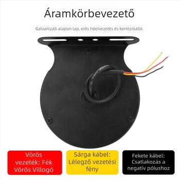LED hátsó lámpa autókhoz és teherautókhoz, Devil's Eye modell színes pilóta fény, 4W, 12-24V, univerzális kompatibilitás
