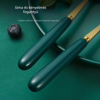 Rozsdamentes acél kanál, felnőtteknek, könnyű luxus stílus, vízpolírozott felület, 2020 tél debütálás