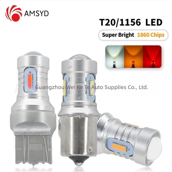 Autó LED indexlámpa 1156/1157/T5/T20/T25, 1860 LED, 9W, 12–24V, Canbus anti‑flicker